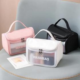 Sac cosmétique multifonctionnel pour femme Étanche Transparent
