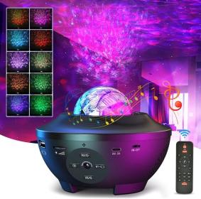 Projecteur Galaxie 3D Laser Bluetooth + haut-parleur USB
