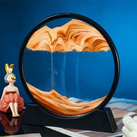 Sablier 3D en Verre rond 12 pouces pour la décoration de la maison